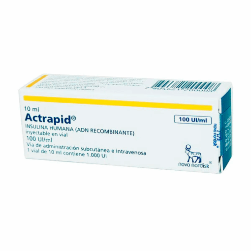 ACTRAPID INSULINA HUMANA 100UL/ML INTRAVENOSA CENABAST