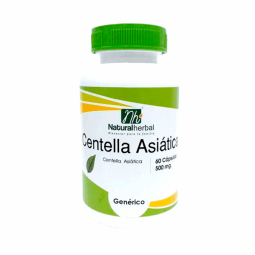 CENTELLA ASIATICA 60 CAPSULAS 500 MG NATURAL HERBAL
