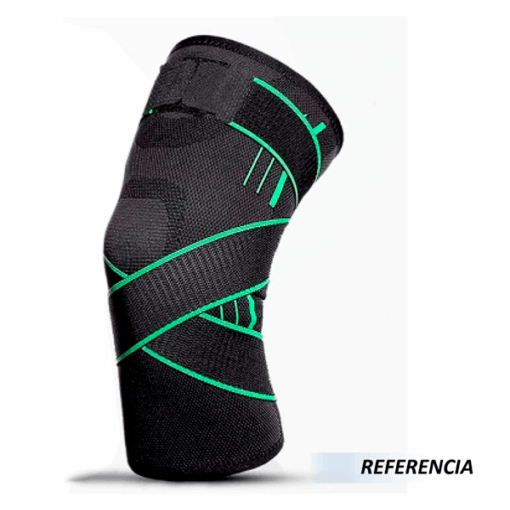 RODILLERA VELCRO NEGRA-VERDE COD 715 LS KNT