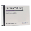 EUTIROX LEVOTIROXINA 50 MCG X 50 COMPRIMIDOS