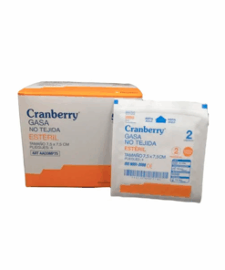 CRANBERRY GASA NO TEJIDA EST 7.5X7.5 X 2 UN - Matriz
