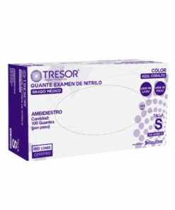 GUANTES DE NITRILLO TALLA S 100 UNIDADES TRESOR - Matriz