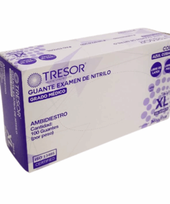GUANTE EXAMEN NITRILO AZUL COBALTO XL TRESOR - Matriz
