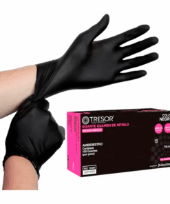 TRESOR GUANTE NITRILO NEGRO TALLA M 100 UNID - Matriz