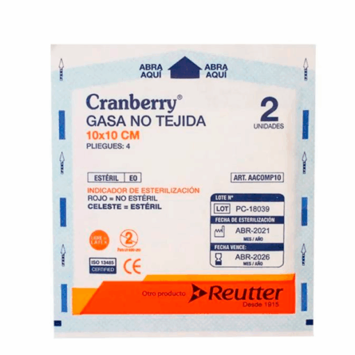 GASA NO TEJIDA  10 X 10 UNIDAD