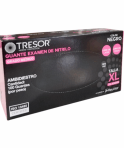 GUANTES EXAMEN DE NITRILLO NEGRO  TALLA XL - Matriz