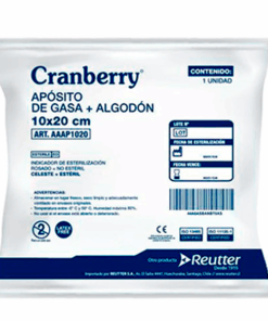 APOSITO DE GASA + ALGODON 10X20CM REUTTER CRANBERRY 1 UNID - Matriz