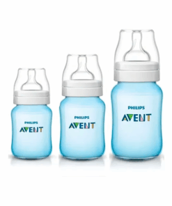 Avent Mamadera SCY119/20 Con Válvula Anticólico Blue 260Ml+ Mamadera 330Ml+Mamadera 125Ml