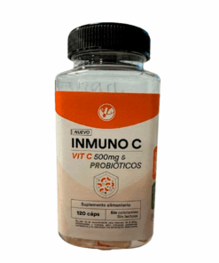 INMUNO C VIT C 500 MG & PROBIOTICOS 120 CAPSULAS NATURAL FARM - Matriz