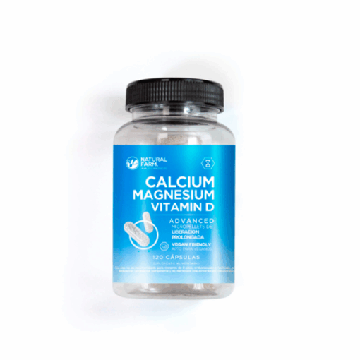 CALCIUM MAGNESIUM VITAMIN D 120 CAPS NATURAL FARM
