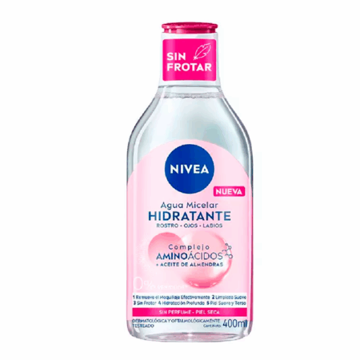 AGUA MICELAR HIDRATANTE COMPLEJO AMINOACIDOS PIEL SECA 400 ML