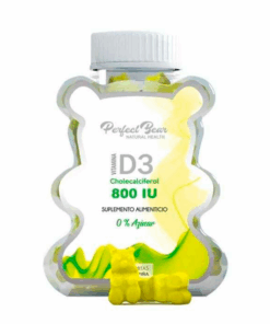 D3 CHOLECALCIFEROL 800UI 0% AZUCAR GLUTEN FREE SABOR PIÑA 60 GOMITAS - Matriz