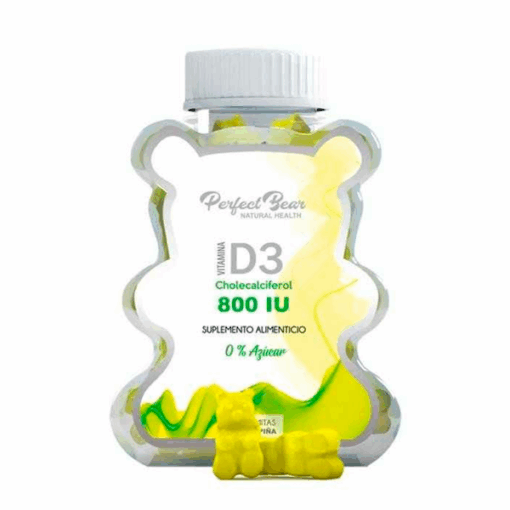 D3 CHOLECALCIFEROL 800UI 0% AZUCAR GLUTEN FREE SABOR PIÑA 60 GOMITAS – Matriz
