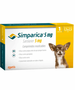 VET SIMPARICA 5 MG X 1 COMP(1.3 KG  A 2.5 KG) - Matriz