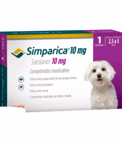 VET SIMPARICA 10MG X 1 COMP (2.5KG A 5 KG) - Matriz