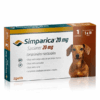 VET SIMPARICA  20MG  X 1 COMP (5KG A 10KG)