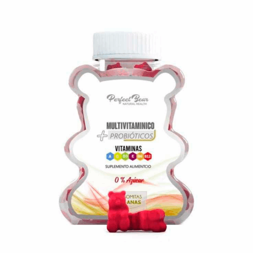 MULTIVITAMINICO + PROBIOTICOS 0% AZUCAR 60 GOMITAS SABOR BERRIES – Matriz