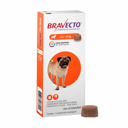 BRAVECTO 250MG PARA PERROS DE 4,5-10KG 1COMP