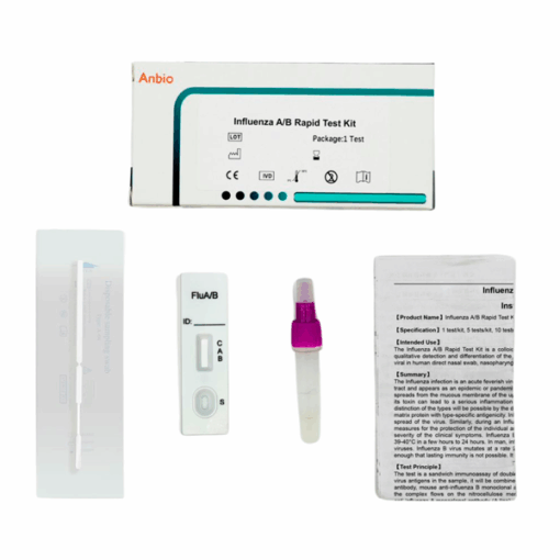 TEST KIT INFLUENZA A/B TEST RAPIDO  ANBIO