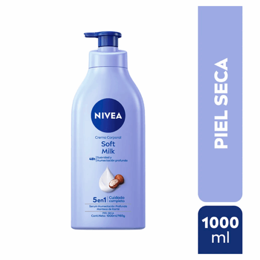 NIVEA BODY MILK SOFT PIEL SECA X 1 LT