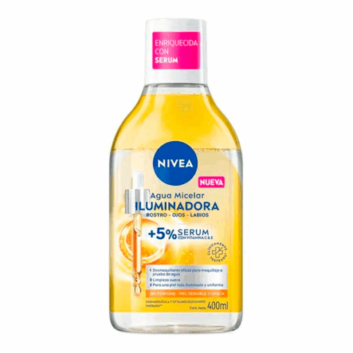 AGUA MICELAR BIFASICA NIVEA ILUMINADORA 400ML