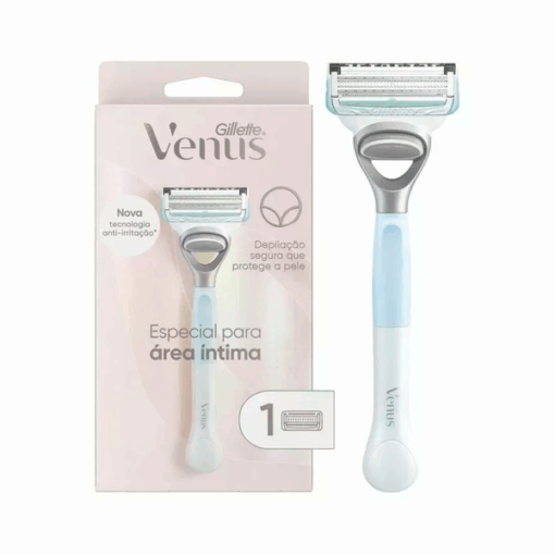 GILLETTE VENUS MAQUINA AFEITAR RECARGAABLE ESPECIAL PARA AREA INTIMA + 1 CARTUCHO