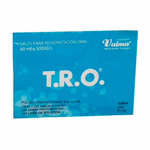T.R.O SALES REHIDRATANTES 60 MEQ SODIO 250ML/SOBRE UNITARIO