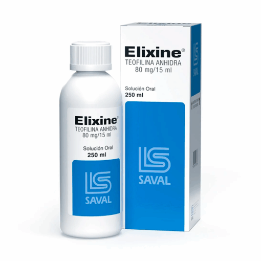 ELIXINE TEOFILINA ANHIDRA 80MG/15ML. SOLUCION ORAL FRASCO 250 ML