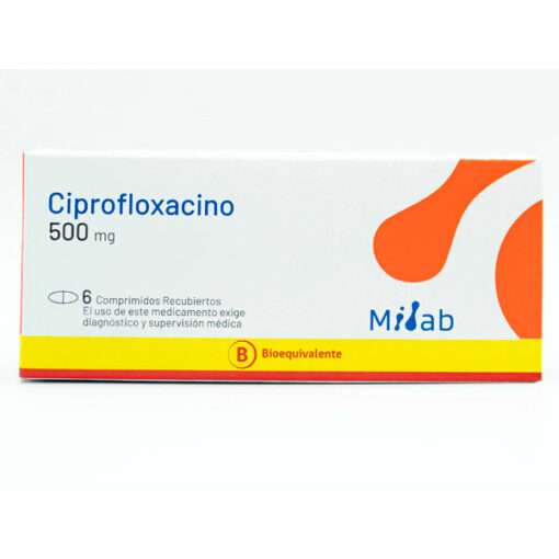 CIPROFLOXACINO 500MG. 6 COM.