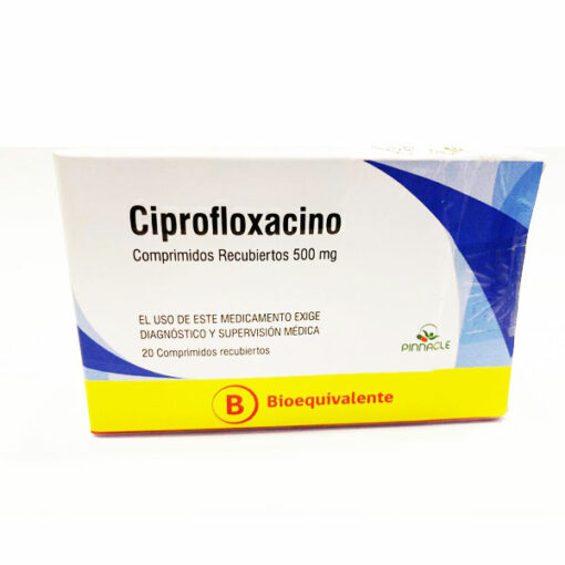 CIPROFLOXACINO 500MG CAJA 20 COMPRIMIDOS RECUBIERTOS CENABAST