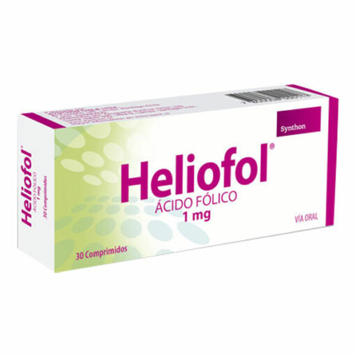 HELIOFOL ACIDO FOLICO 1MG -30 COMPRIMIDOS CENABAST