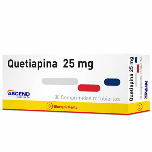 QUETIAPINA 25MG.  30 COMPRIMIDOS CENABAST