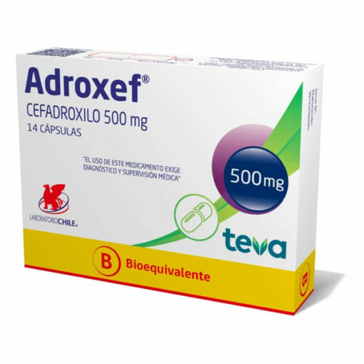 ADROXEF CEFADROXILO 500MG X 14 CAPSULAS