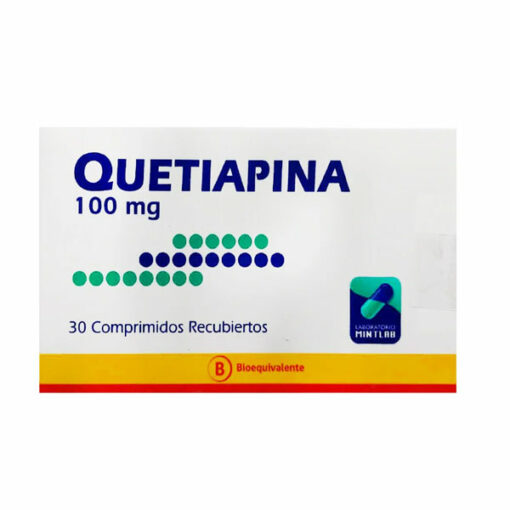 QUETIAPINA 100 MG  30 COMPRIMIDOS MINTLAB