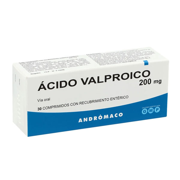 ACIDO VALPROICO 200MG CAJA 30 COMPRIMIDOS CENABAST