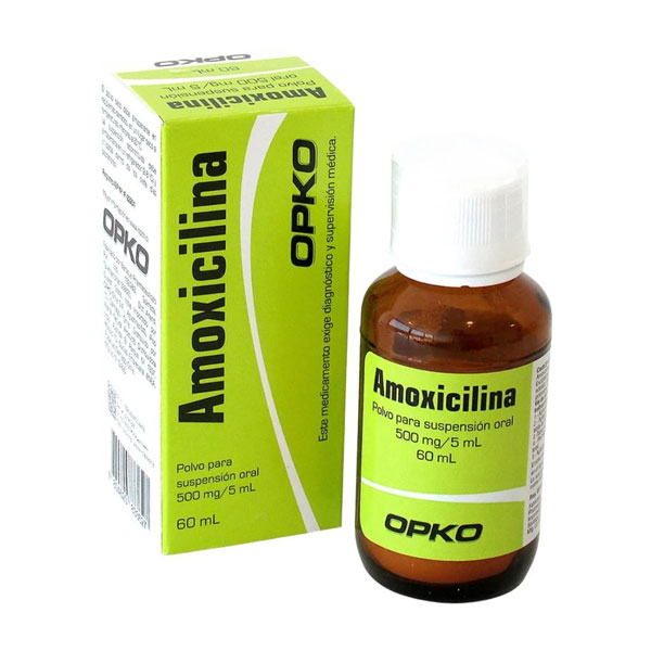 AMOXICILINA 500MG/5ML POLVO PARA SUSPENSION ORAL 60 ML CENABAST