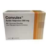 CONVULEX  ACIDO VALPROICO 500 MG CAJA 30 COMPRIMIDOS CENABAST