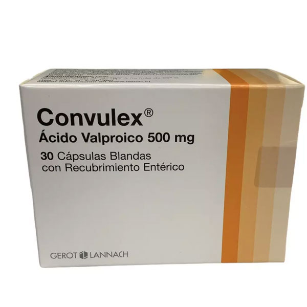 CONVULEX  ACIDO VALPROICO 500 MG CAJA 30 COMPRIMIDOS CENABAST