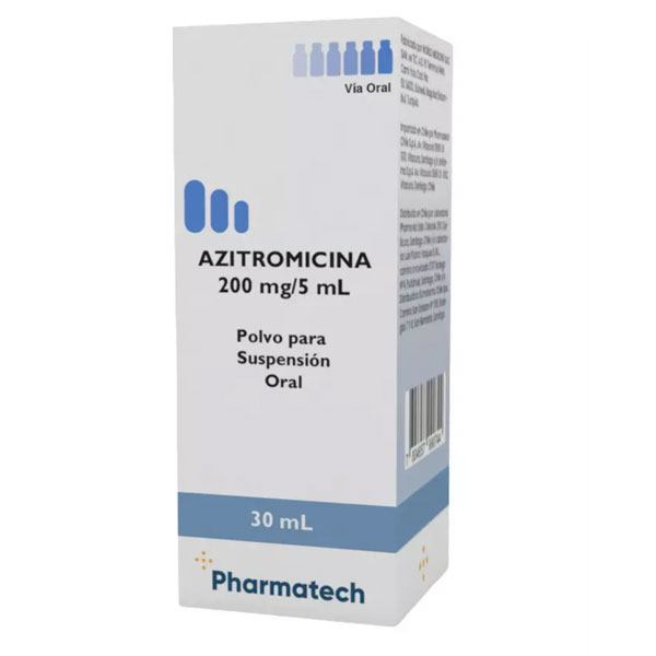 AZITROMICINA 200MG/5ML SUSPENSION ORAL FRASCO 30 ML CENABAST