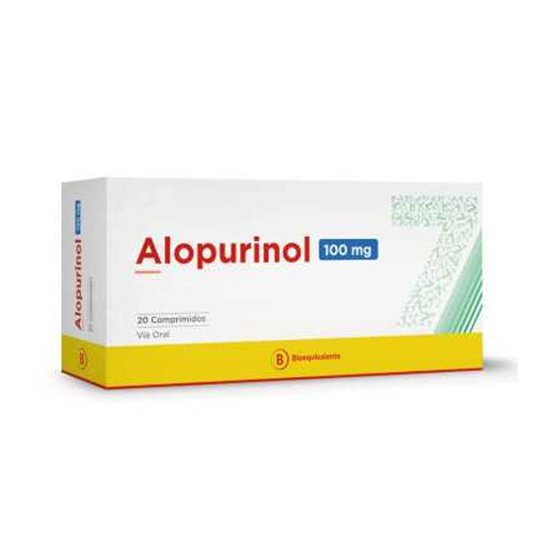 ALOPURINOL 100MG CAJA 20 COMPRIMIDOS CENABAST