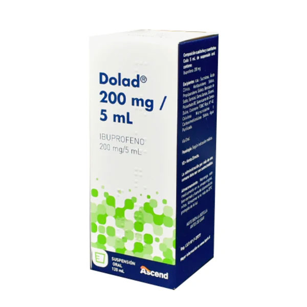 DOLAD  IBUPROFENO 200MG/5ML FRASCO 120ML CENABAST