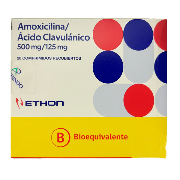 AMOXICILINA /ACIDO CLAVULANICO 500MG/125MG 20 COMPRIMIDOS CENABAST