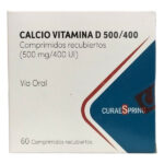 CALCIO/VITAM D 500 MG/400 UI CAJ 60 CM CENABAST