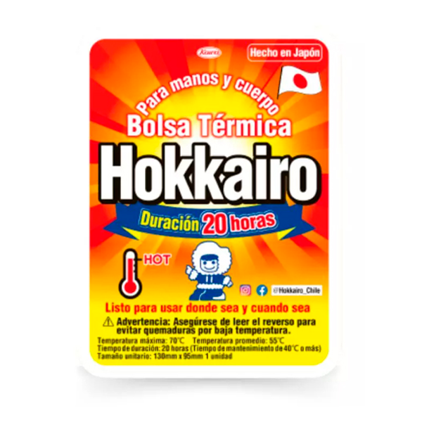 HOKKAIRO TERMICA PORTATIL MANOS Y CUERPO BOLSA TERMICA