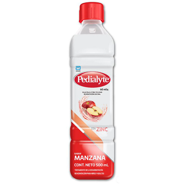 PEDIALYTE 60 SOL.MANZANA. 500 ML