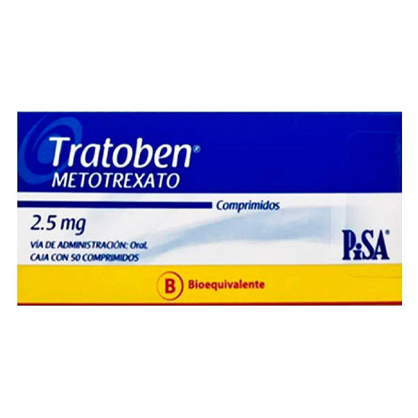 TRATOBEN METROTREXATO 2,5MG CAJA 50 COMPRIMIDOS