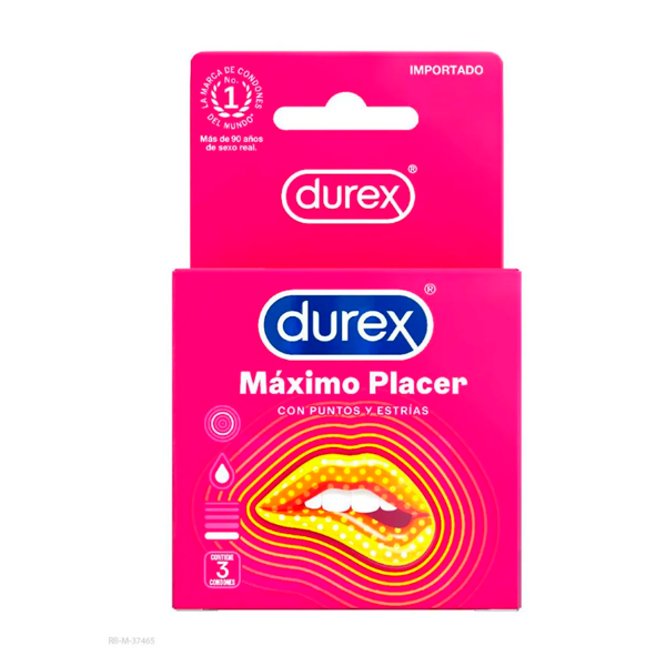 DUREX MAXIMO PLACER X 3 UN
