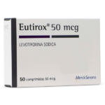 EUTIROX LEVOTIROXINA SODICA 50 MCG CAJA 50 COMPRIMIDOS