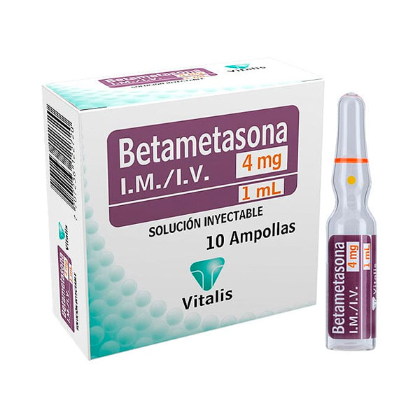 BETAMETASONA 4MG SOLUCION INYECTABLE I.M/I.V CAJA 5 AMPOLLAS