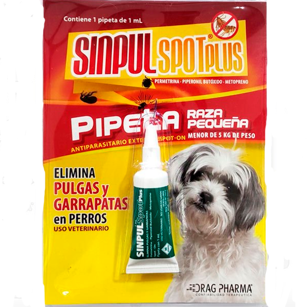 SINPUL SPOT PLUS RAZA PEQUEÑA USO VETERINARIO